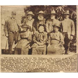 Billy Wellington with members of the Workers Political Organisation (WPO) who elected Andy Dawson the first labor prime minister in the world