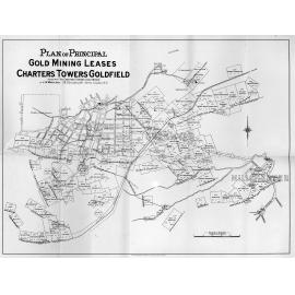 Plan of Principal Gold mining Leases Charters Towers Goldfield