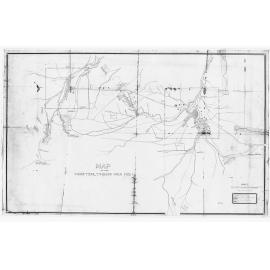 Map of the Charters Towers Goldfield, 1877