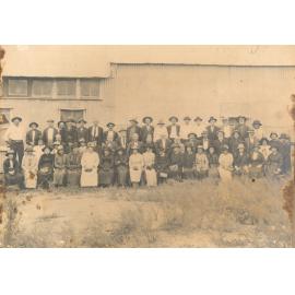 Pensioners Outside the Old Miners Accident Building
