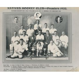 Natives Hockey Club Premiers 1932