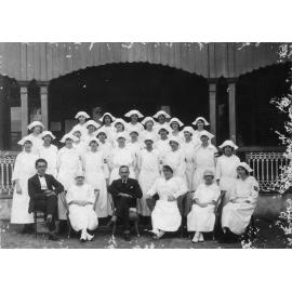 Medical Staff outside Hospital, 28 February 1925