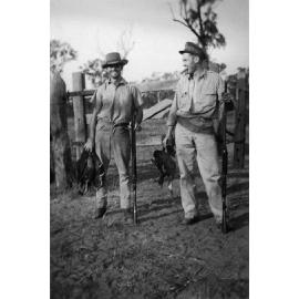 Joe Bell with an American military man 1943