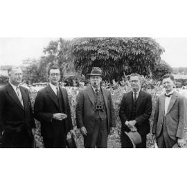 Dr McLeod, Dr Edmeades, Dr Barnett, Ralph Gofton and Dr Purcell at Charters Towers Races 1941