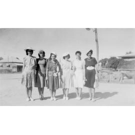 Nurses attending Miriam Spears’ wedding outside Buffalo Hall