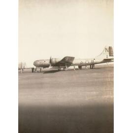 Bomber Aircraft on tarmac with personnel