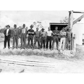 Daybreak Mine workers with Arthur Jones, MLA and George Gorton