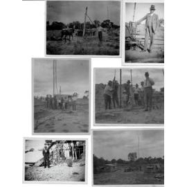 Collage of photos of Daybreak Mine with George Gorton