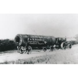F & N Powell Contractors vehicle with boiler and steam vehicle