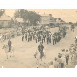 Parade in upper Gill St coming from the Hospital to Church st Intersection