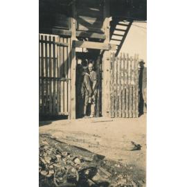 Black Jack Mine shift workers going below