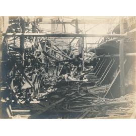 Interior of Queens Cross Mill explosion