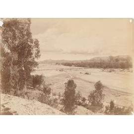 Burdekin River at Macrossan during drought 1901