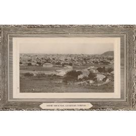 Three postcards: Showgrounds, View of Charters Towers including Showgrounds; Bonnie Dundee Mill and Dam