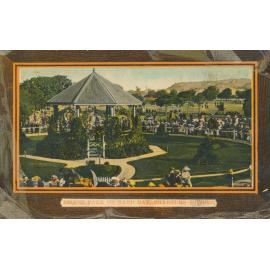 Two postcards: Lissner Park on Band Day, The Lawn - Race Course