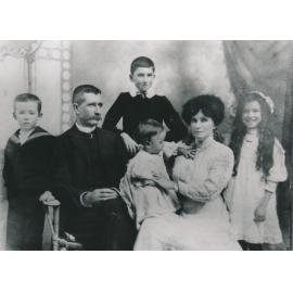 Studio portrait of family