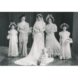 Bride with attendants