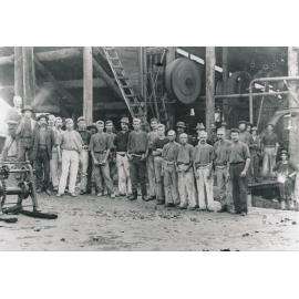 Miners from Liontown East No 1 & 2 with Battery Staff