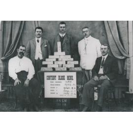 Five men with gold ingots Content Block Mine