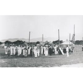 Band playing standing in a Showgrounds