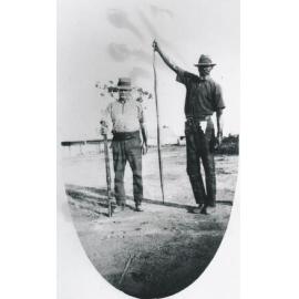 John Patrick Bell with Toby Bowman holding a snake