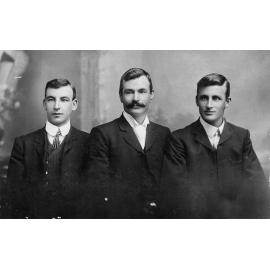 Freddy Pfeiffer, unknown man and Charles Pfeiffer