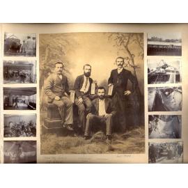 Ineson album page 13 - Sam Ineson and others with gold bars 1888