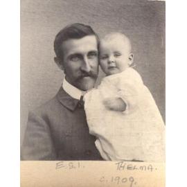 Edward Groves Ineson with daughter Thelma
