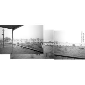 View from Peter Matthews’ house of Burdekin River in flood, January 1998