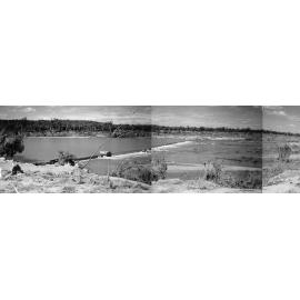Weir in flood 1991