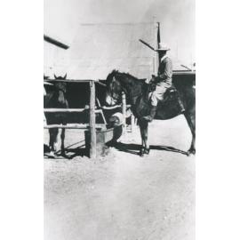 Harold Siemon on a horse