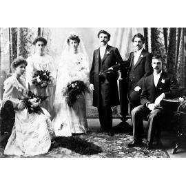 Wedding party - possibly George Hosking