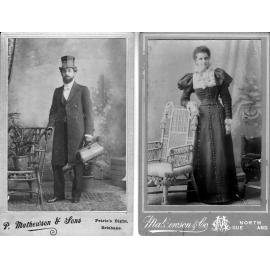 Dr Samuel Hosking, dentist and portrait of a woman