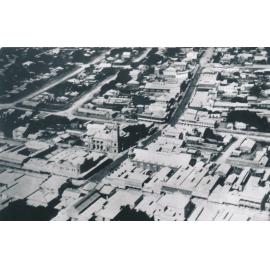 Aerial view of Gill and Mosman streets