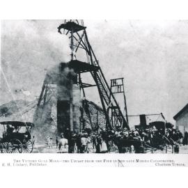 Victory Gold Mine - the upcast from the fire in the late mining catastrophe