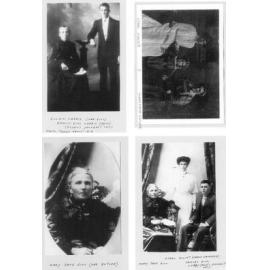 Family photos of the Gill, Walsh and Carbis families