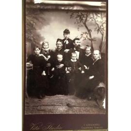 Unknown family studio portrait