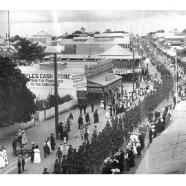 Boer War or WW1 Soldiers Procession in Gill St