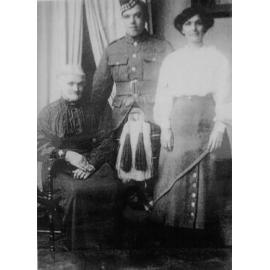 Charles Linton with his mother and Elizabeth
