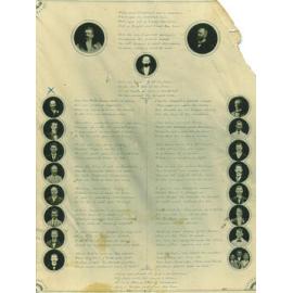 ED Miles Christmas Card 1926 with photos of Staff members