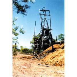 Liontown remains of pit head 1980