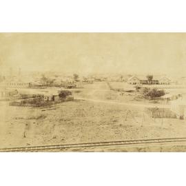 Boys State School (State High School) and Mills Day Dawn mine viewed from Myles Lane c1890s