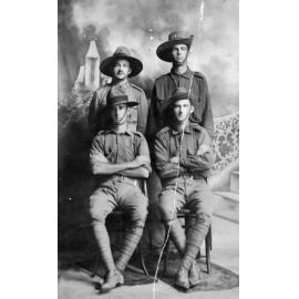 Justin De Castres and other members of A Company, 2nd Batallion, Kennedy Regiment, 1914