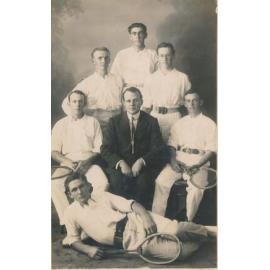 Group of Men With Tennis Racquets