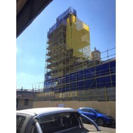 Post Office Showing Scaffolding Being Used to Refurbish the Clock Tower and Roof, 2019