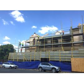 Post Office Showing Scaffolding Being Used to Refurbish the Clock Tower and Roof, 2019