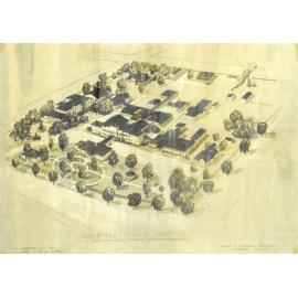 Aerial Plan of Hospital Showing Proposed Alterations, 1946