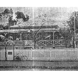 Residence of Doctor Moore, Surgeon Dentist, NW corner Gill and High Streets