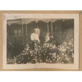 Laun Family, Paull Street, Charters Towers with Mr Laun in front