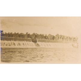 The Weir in flow, Burdekin River